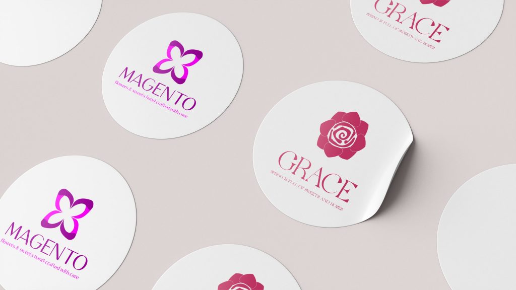 magento and grace stickers